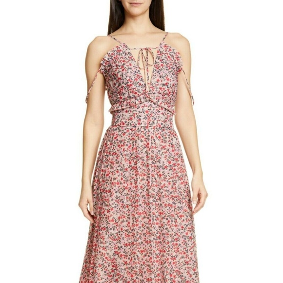 ROBERT RODRIGUEZ Cayana Pleated Floral Dress NWT 4 - Picture 5 of 8